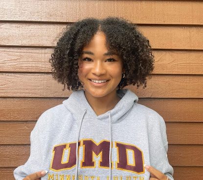 The picture Keria Olabode posted to Instagram to announce her commitment to the University of Minnesota Duluth
