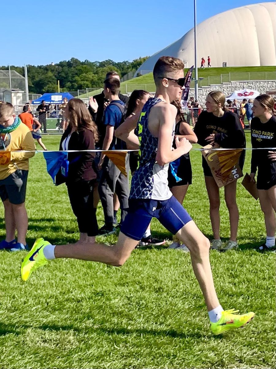 Freshman Tony Malinosky who was the top Laker finisher in the Frosh race by placing 4th overall with a time of 11:16