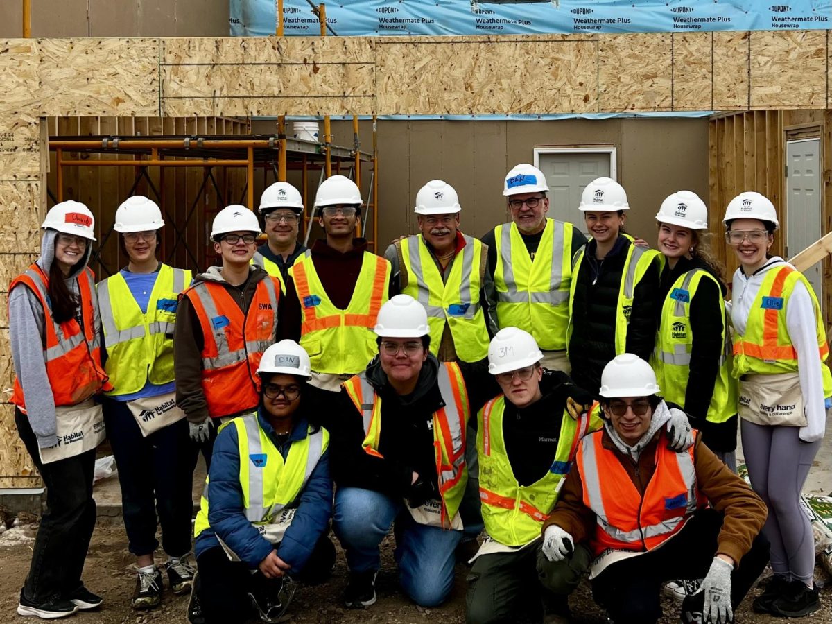 PLHS Junior Optimists at their Habitat for Humanity build in St. Paul