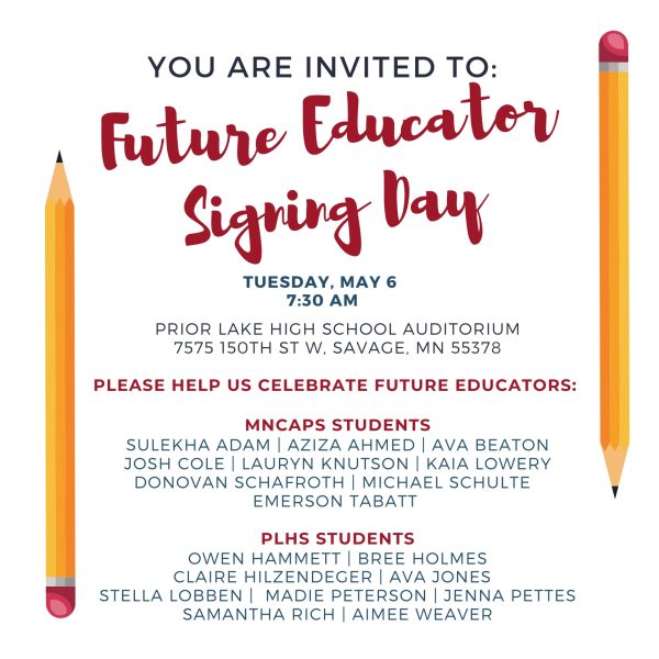 PLHS seniors participate in Future Educator Signing Day